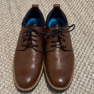 Dockers Men's Rich Brown Leather Derbys